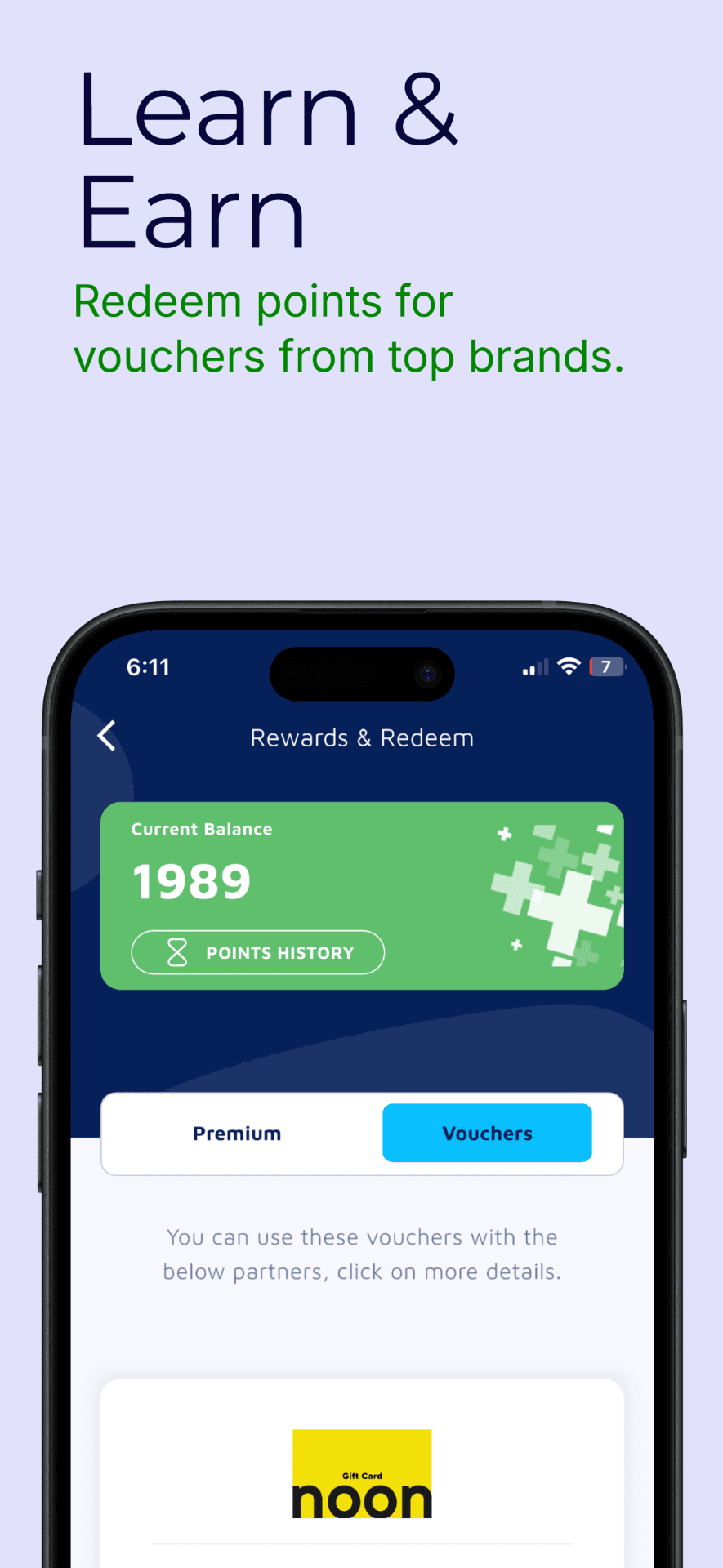 LeaRx App Screenshot - Rewards & Redeem